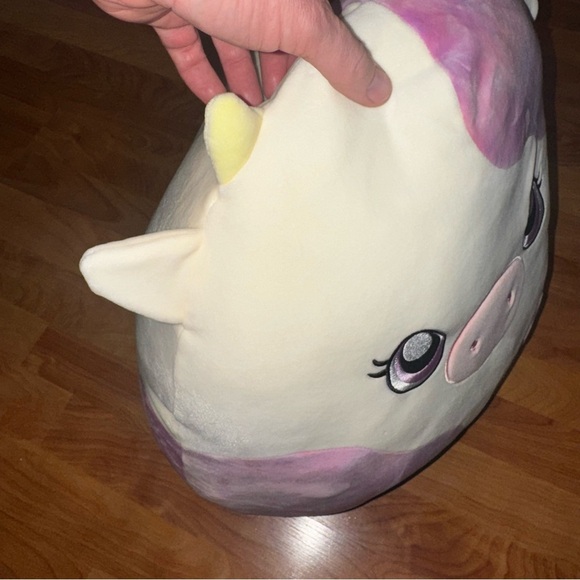 Squishmallow Kalina the Cow 16” Cream w Tie Dye Easter Stuffed Animal Plush - Picture 3 of 15